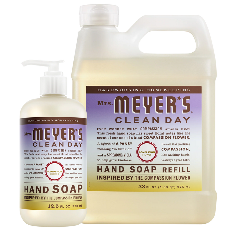 Compassion Flower Liquid Hand Soap &amp; Refill Set