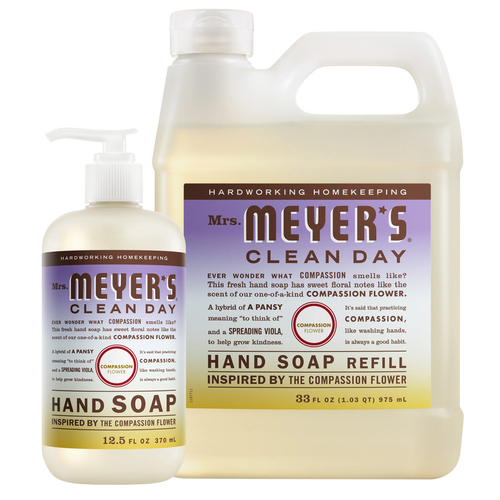 Compassion Flower Liquid Hand Soap &amp; Refill Set