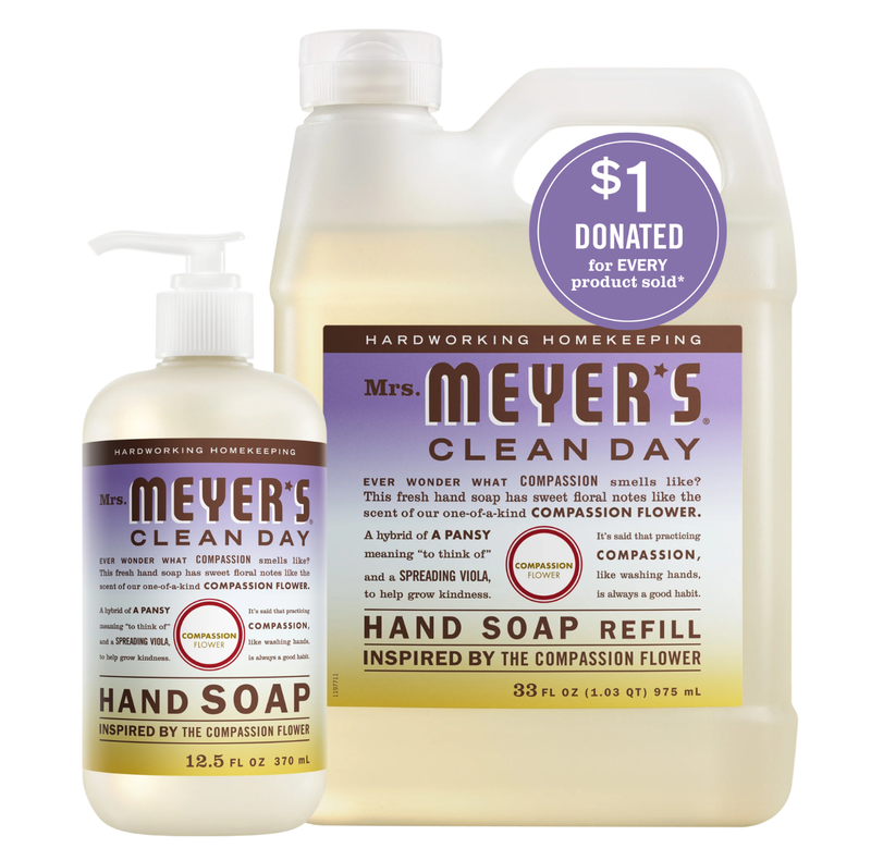 Compassion Flower Liquid Hand Soap &amp; Refill Set