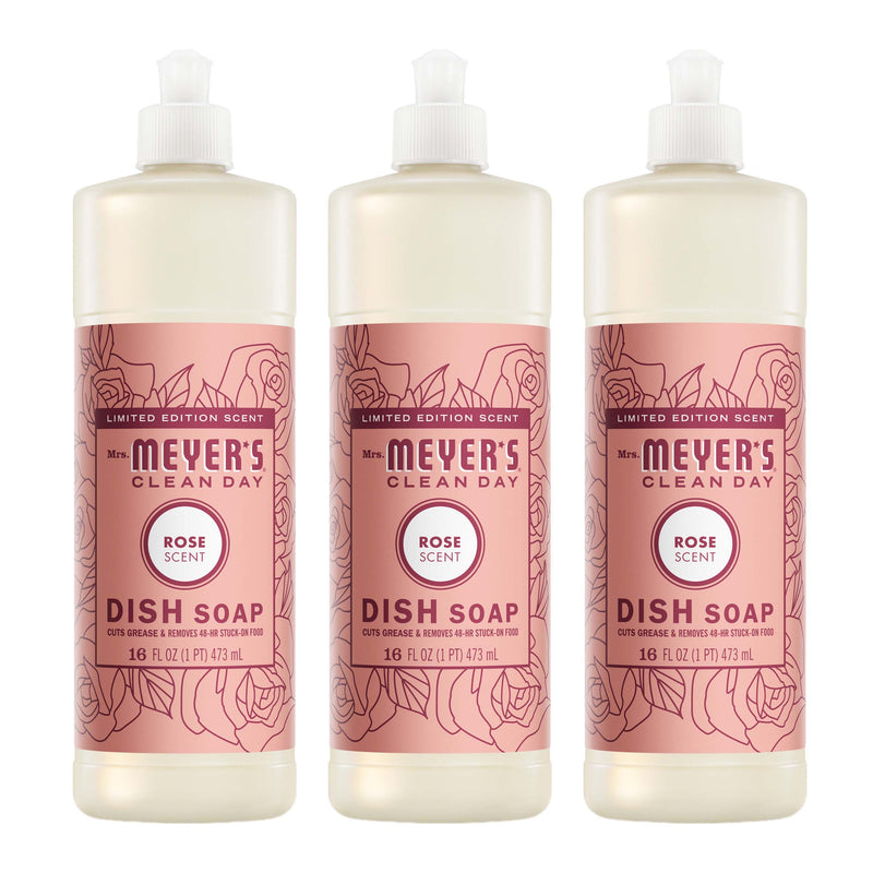 Rose Dish Soap 3-count bundle