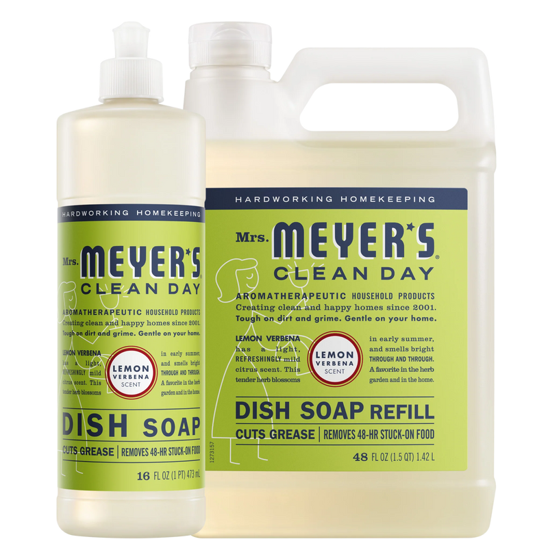 Lemon Verbena Dish Soap and Refill set